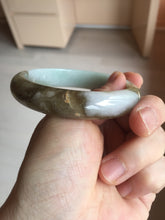 Load image into Gallery viewer, 59.2mm certified Type A 100% Natural green brown pink Jadeite Jade bangle BL120-9433