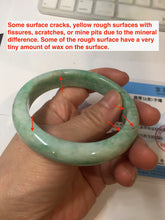 Load image into Gallery viewer, 56.5mm Certified Type A 100% Natural sunny green yellow Jadeite bangle J149-8123