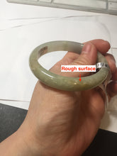 Load image into Gallery viewer, 53.8mm certified Type A 100% Natural icy light green/yellow/purple Jadeite Jade bangle F100-3517