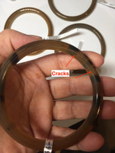 Load image into Gallery viewer, 60-64.5mm 100% Natural black brown beige slim Buffalo Horn bangle group CB56