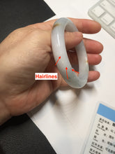 Load image into Gallery viewer, 51.8mm certified 100% natural Type A light green/yellow jadeite jade bangle AJ73-8588