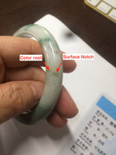 Load image into Gallery viewer, 60.7mm Certified Type A 100% Natural green/white jdeite Jade bangle AE57-4355
