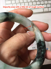 Load image into Gallery viewer, 59.6mm certified Type A 100% Natural light green purple Jadeite bangle PJ130-7293
