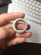 Load image into Gallery viewer, Size 11 100% natural type A oily dark green broad jadeite jade band ring thumb ring PC246-7