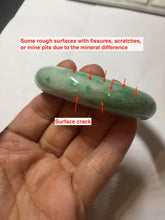 Load image into Gallery viewer, 52.3mm Certified Type A 100% Natural sunny green yellow white Jadeite bangle PC164-8128