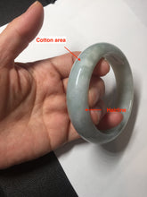 Load image into Gallery viewer, 56.3mm certified 100% natural Type A light green chubby jadeite jade bangle BK24-4402