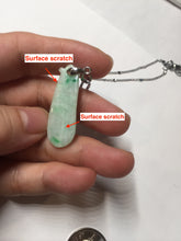 Load image into Gallery viewer, Type A 100% Natural sunny green white Three Peas in a Pod(连中三元) Four Seasons Fortune Beans(四季发财豆) jadeite PD1