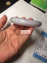 Load image into Gallery viewer, 56.5mm certified 100% natural type A sunny green/purple jadeite jade bangle BK66-4031