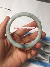 Load image into Gallery viewer, 56.8mm Certified Type A 100% Natural light green/yellow/red strawberry jelly Jadeite Jade bangle AA87-3950