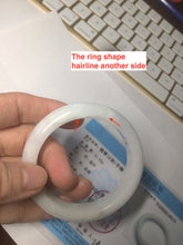 Load image into Gallery viewer, 53mm certified 100% natural Type A white/sunny green/red Jadeite jade bangle AE264-8013