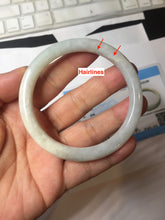 Load image into Gallery viewer, 55mm certified Type A 100% Natural light green red brown round cut Jadeite Jade bangle PH204-6199