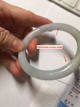 Load image into Gallery viewer, 55.2mm certified 100% natural Type A light green yellow purple round cut jadeite jade bangle PA235-9860