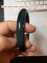 Load image into Gallery viewer, 62mm Certified Type A 100% Natural dark green/blue/gray/black Guatemala Jadeite bangle PB277-0704