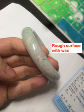 Load image into Gallery viewer, 55.7mm 100% natural Type A sunny green/brown/white jadeite jade bangle R97-3332