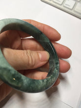 Load image into Gallery viewer, 53.3mm certified 100% natural type A dark green green jadeite jade bangle PA225-9011 Add on item Shopify only