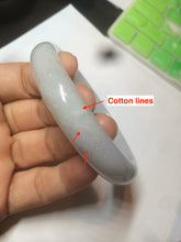 Load image into Gallery viewer, 58.9mm Certified Type A 100% Natural white/green/light purple Jadeite Jade bangle AZ23-5073