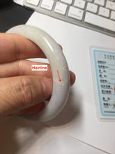 Load image into Gallery viewer, 59mm certified 100% Natural type A sunny green light purple white Jadeite Jade bangle PC252-0322