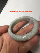 Load image into Gallery viewer, 51.5mm 100% natural type A green/white/purple jadeite jade bangle BM48-8044