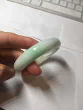 Load image into Gallery viewer, 56mm Certified Type A 100% Natural sunny green/white(白底青) Jadeite Jade bangle G71-1309