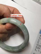 Load image into Gallery viewer, 55.7mm certified 100% natural type A green/yellow/gray jadeite jade bangle AU53-0246