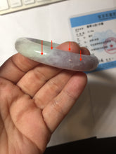 Load image into Gallery viewer, 49.7mm certified 100% natural Type A sunny green/purple jadeite jade bangle BH116-1950