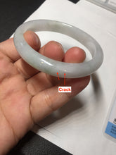 Load image into Gallery viewer, 51mm certified Type A 100% Natural green/purple/white oval Jadeite Jade bangle BM59-0262