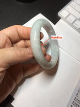 Load image into Gallery viewer, 54.5mm Certified 100% natural Type A light green white yellow jadeite jade bangle AX137-0804