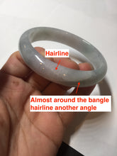 Load image into Gallery viewer, 59.2mm Certified Type A 100% Natural green purple Jadeite Jade bangle BQ56-6885