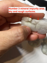 Load image into Gallery viewer, 43mm 100% natural type A light purple green white jadeite jade 3D PiXiu(貔貅) pendant/desk decor BP95