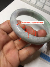 Load image into Gallery viewer, 59mm Certified Type A 100% Natural sunny green purple Jadeite Jade bangle BP39-1184