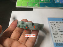 Load image into Gallery viewer, 50.6mm Certified type A 100% Natural sunny green/purple square Jadeite Jade bangle AZ60-7280