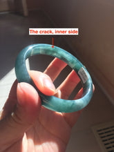 Load image into Gallery viewer, 60.8mm Certified Type A 100% Natural dark green/blue/gray/black Guatemala Jadeite bangle PJ144-1479