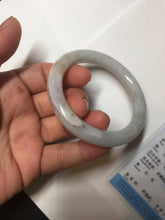 Load image into Gallery viewer, 50.2mm Certified Type A 100% Natural light green yellow purple round cut Jadeite Jade bangle BQ49-8191