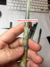 Load image into Gallery viewer, 17-18cm 100% Natural Green Blue Yellow Xiu Jade (Serpentine) Quiet Country Serial Hairpin AW69