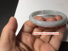 Load image into Gallery viewer, 49mm Type A 100% Natural light green oval Jadeite Jade bangle BM71