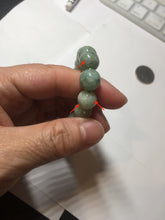Load image into Gallery viewer, 9.9-10.5mm size 52-62mm 100% natural type A light green jadeite jade beads bracelet PC53