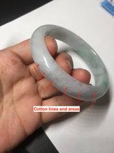 Load image into Gallery viewer, 57.5 mm Certified Type A 100% Natural sunny green/light purple Jadeite Jade bangle BM26-0790