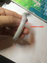 Load image into Gallery viewer, 54.3mm Certified 100% natural Type A green/brown/purple round cut jadeite jade bangle AZ26-5218