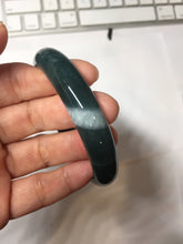 Load image into Gallery viewer, 58.9mm Certified Type A 100% Natural dark green/blue/gray/black Guatemala Jadeite bangle PJ134-1481