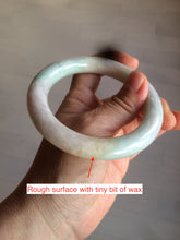 Load image into Gallery viewer, 57.9mm certified 100% natural type A light sunny green/purple/yellow chubby round cut jadeite jade bangle BF33-9221