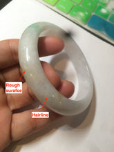 Load image into Gallery viewer, 57.6mm certified type A 100% Natural sunny green jadeite jade bangle AY52-1481