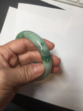 Load image into Gallery viewer, 55.8mm certified type A 100% Natural sunny green gray jadeite jade bangle BS31-4416