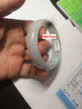 Load image into Gallery viewer, 52mm certified Type A 100% Natural icy light green oval Jadeite Jade bangle AZ45-5053