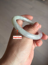 Load image into Gallery viewer, 55mm certified 100% natural type A green/purple/brown round cut jadeite jade bangle AU32-1339