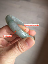 Load image into Gallery viewer, 56.2mm certified Type A 100% Natural green/red/gray/purple (FU LU SHOU) Jadeite Jade bangle BL78-8659