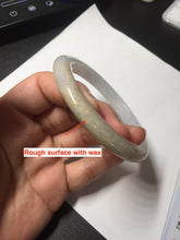 Load image into Gallery viewer, 58mm Certified Type A 100% Natural white/light purple/yellow/brown (FU Lu SHOU)Jadeite Jade bangle BM50-7039