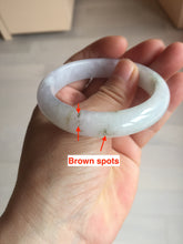 Load image into Gallery viewer, 51.5mm certified 100% natural type A icy watery light green/purple jadeite jade bangle BQ1-8154