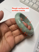 Load image into Gallery viewer, 56mm Certified Type A 100% Natural sunny green Jadeite Jade bangle AU8-4428