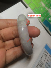 Load image into Gallery viewer, 53.2mm Certified type A 100% Natural light green/purple Jadeite bangle AZ87-1632