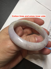Load image into Gallery viewer, 51.5mm certified 100% natural type A green/white/purple jadeite jade bangle BN39-4045